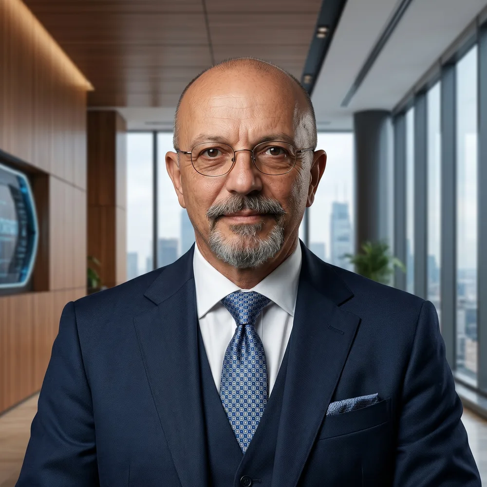 Nicolò Biondi, Founder e CEO di B.NET Srl, in ufficio